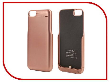 Аксессуар Чехол-аккумулятор Aksberry для APPLE iPhone 7 2800 mAh Pink Gold