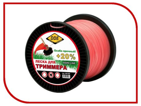 Аксессуар Леска для триммера DDE Hard Line 2.4mm x 180m Grey-Red 241-949