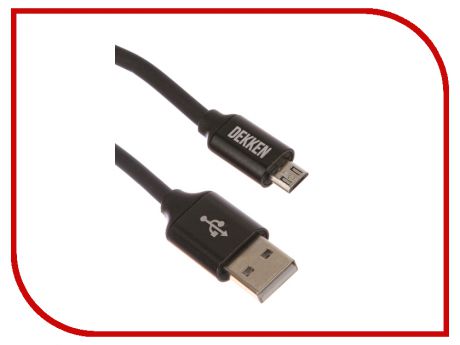 Аксессуар Dekken USB - microUSB 1m Black 20911