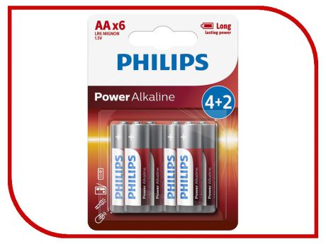 Батарейка AA Philips LR6P6BP/10 (6 штук)