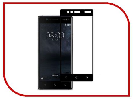 Аксессуар Защитное стекло Pero для Nokia 3 2.5D Black