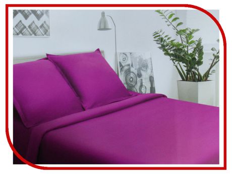 Постельное белье Этель Пурпурное сияние Комплект 1.5 спальный Сатин 2594343