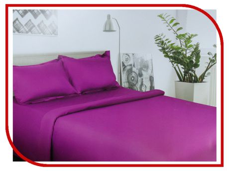 Постельное белье Этель Пурпурное сияние Комплект 2 спальный Сатин 2733577