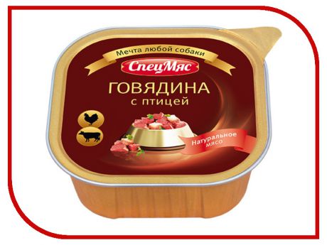 Корм Зоогурман СПЕЦМЯС Говядина с птицей 300г для собак 5374