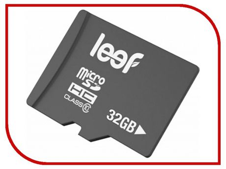 Карта памяти 32Gb - Leef - Micro Secure Digital HC Class 10 LFMSD-03210R