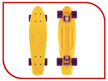 Скейт Y-SCOO Big Fishskateboard 27 Yellow-Dark Purple 402-Y