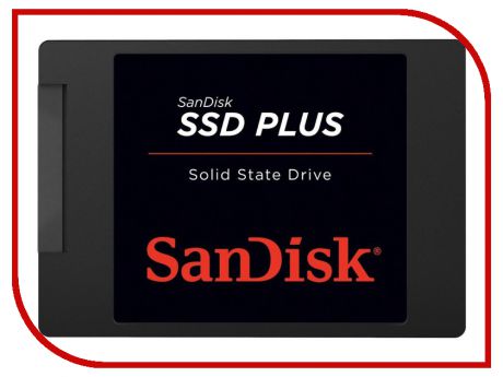 Жесткий диск 1Tb - SanDisk SSD Plus SDSSDA-1T00-G26