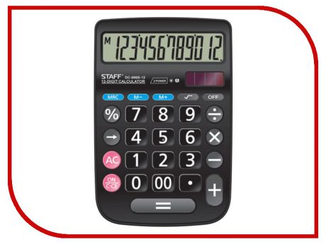 Калькулятор Staff Plus DC-999S-12 - двойное питание