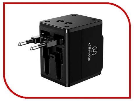 Зарядное устройство USAMS US-CC044 T2 Dual USB Black