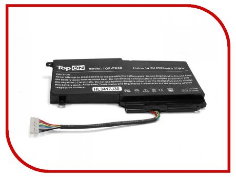 Аккумулятор TopON TOP-PA50 14.4V 2830mAh для Toshiba Satellite L50/P50/S50