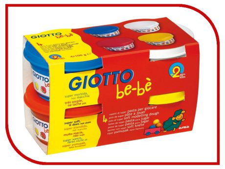 Набор для лепки Giotto Be-Be Super Modelling Dough Паста для моделирования 4 цвета 464901