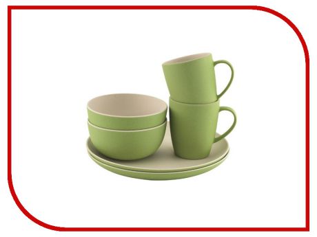 Набор посуды Outwell Bamboo Dinner Set 2 Persons Primrose Green 650521