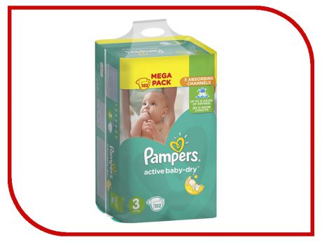 Подгузники Pampers Active Baby-Dry Midi 5-9кг 152шт 8001090459459