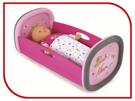 Smoby Колыбель Baby Nurse Pink 220313