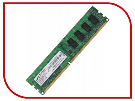 Модуль памяти AMD DDR3 DIMM 1600MHz PC3-12800 - 8Gb R538G1601U2S-UGO