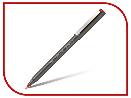 Ручка капилярная Pentel Ultra Fine Advance одноразовая 0.6mm Red SD570-B