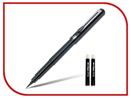 Ручка-кисть для каллиграфии Pentel Brush Pen Black XGFKP/FP10