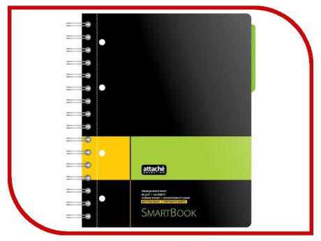 Бизнес-тетрадь Attache Selection Smartbook A5 120 листов Yeloow-Green 272650