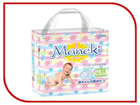 Подгузники Maneki Fantasy Мини M 6-11kg 24шт BD1224