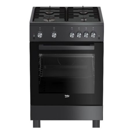 Газовая плита BEKO FSG62120DACS, газовая духовка, антрацит