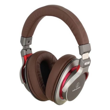 Наушники AUDIO-TECHNICA ATH-MSR7B, 3.5 мм, накладные, коричневый