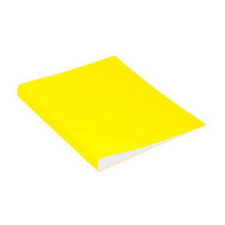 Папка с 30 прозр.вклад. Бюрократ Double Neon DNE07V30YEL A4 пластик 0.7мм желтый 14 шт./кор.