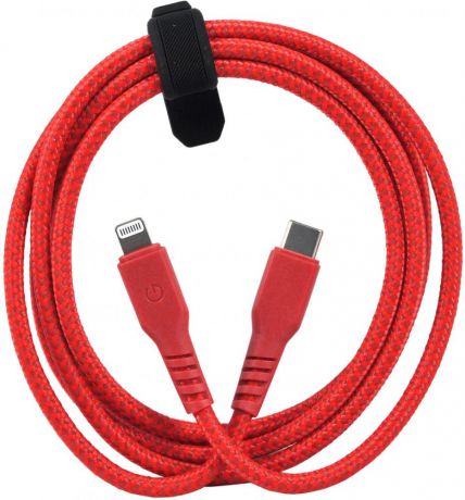 EnergEA FibraTough USB TypeC - Apple 8pin 1.5м (красный)