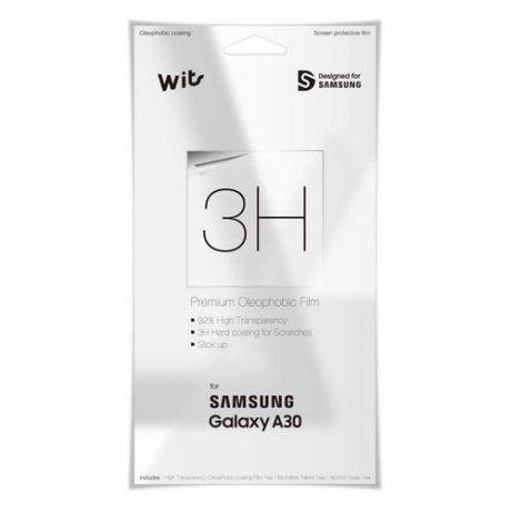 Защитная пленка для экрана SAMSUNG WITS для Samsung Galaxy A30, прозрачная, 1 шт [gp-tfa305wsatw]