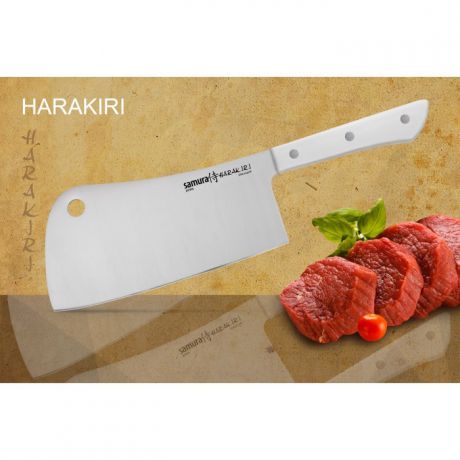Нож-топорик кухонный для мяса, 180 мм, Samura 