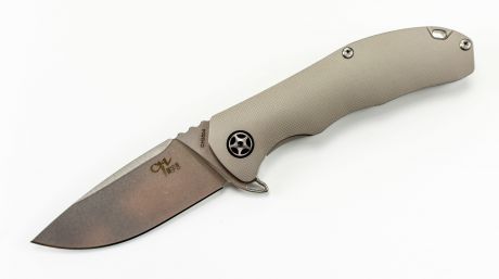 Складной нож CH3504 сталь S35VN, Серый