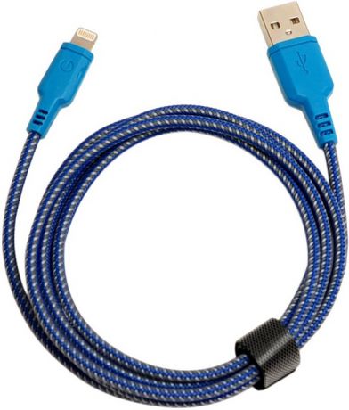 Дата-кабель Energea Nylotough Lightning-USB MFI 1,5м Blue
