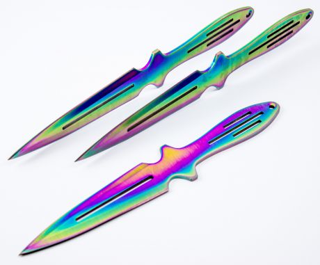 Набор из 3-х метательных ножей Градиент