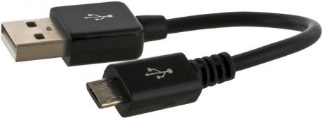 Кабель Gerffins micro USB 70 мм (черный)