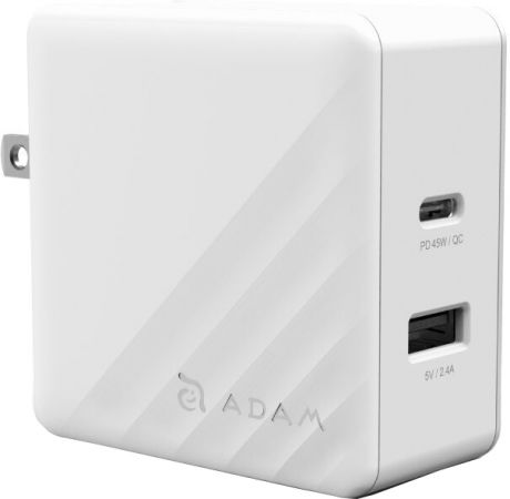 Сетевое зарядное устройство ADAM Elements OMNIA P5 USB-C PD / QC3.0 57W (белый)