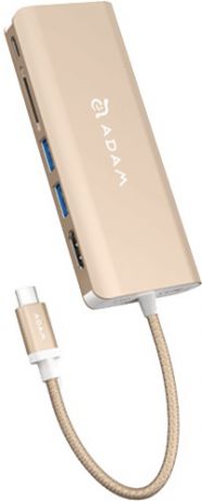 USB концентратор ADAM Elements CASA Ao1 Type C (золотой)