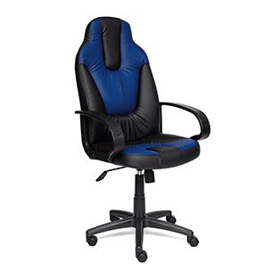Кресло компьютерное TetChair Neo 1 Доступные цвета обивки: Чёрно-синяя искусств. кожа
