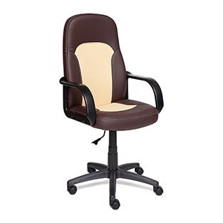 Кресло компьютерное TetChair Parmа Доступные цвета обивки: Искусств. корич. + бежевая кожа