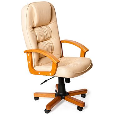 Кресло офисное TetChair CH 9943 Доступные цвета обивки: Натур. чёрная кожа
