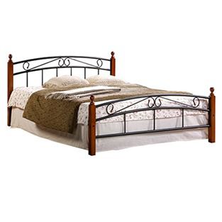 Кровать AT 8077 (метал. каркас) + металл. основание Размер : 140 см x 200 см