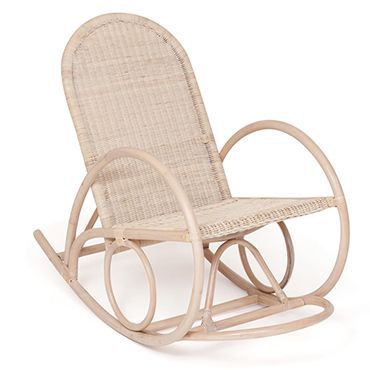 Кресло-качалка плетёное Рокко (Rocco) Доступные цвета: Античный белый Рокко