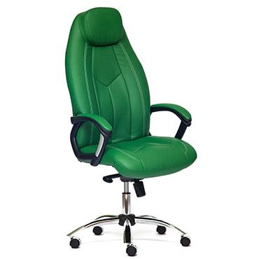 Офисное кресло TetChair Босс люкс (Boss lux) Доступные цвета обивки: Искусств. чёрн. кож+искусств. перфор. чёрн. кожа