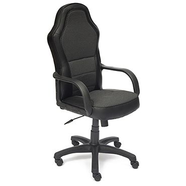 Кресло компьютерное TetChair Каппа (Kappa) Доступные цвета обивки: Искусств. чёрная кожа + чёрная ткань