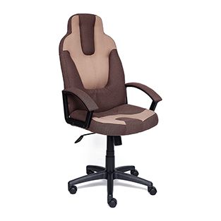 Кресло для компьютера TetChair Нео 3 (Neo 3) Доступные цвета обивки: Коричневая ткань + бежевая ткань