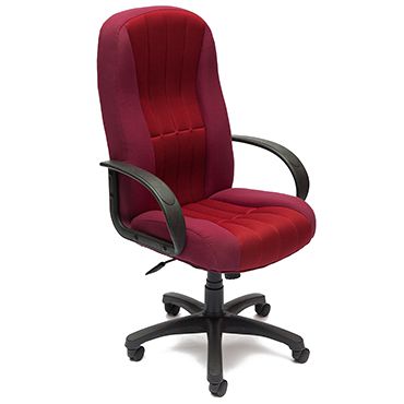 Кресло офисное TetChair CH 833 Доступные цвета обивки: Бордовая ткань + бордовая сетка