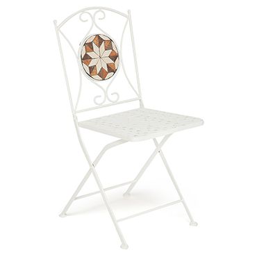 Кованый стул Secret De Maison Джулия (Julia) (плитка Звезда) Доступные цвета: Белый