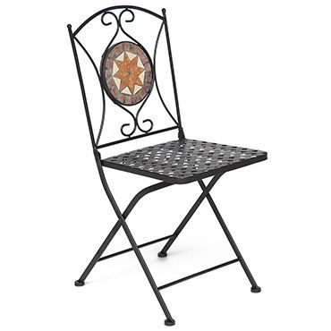Кованый стул Secret De Maison Джулия (Julia) (плитка Канада) Доступные цвета: Чёрный