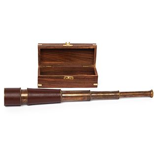 Подзорная труба в подарочной деревянной коробке с латунным декором Secret De Maison (mod. 11148/18) Доступные цвета: Античная медь