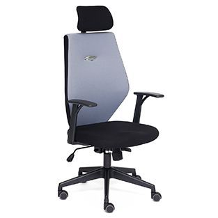 Кресло офисное Ринус-6 (Rinus-6 grey) Доступные цвета обивки: Чёрно-серая ткань