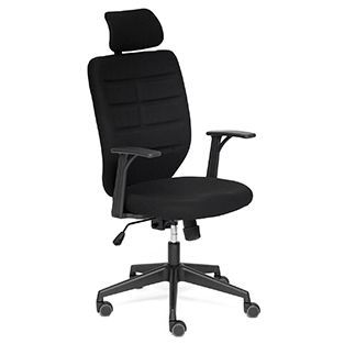 Кресло офисное Кара-1 (Kara-1 black) Доступные цвета обивки: Чёрная ткань