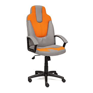 Компьютерное кресло TetChair Нео 3 (Neo 3) Доступные цвета обивки: Серая + оранжевая ткань